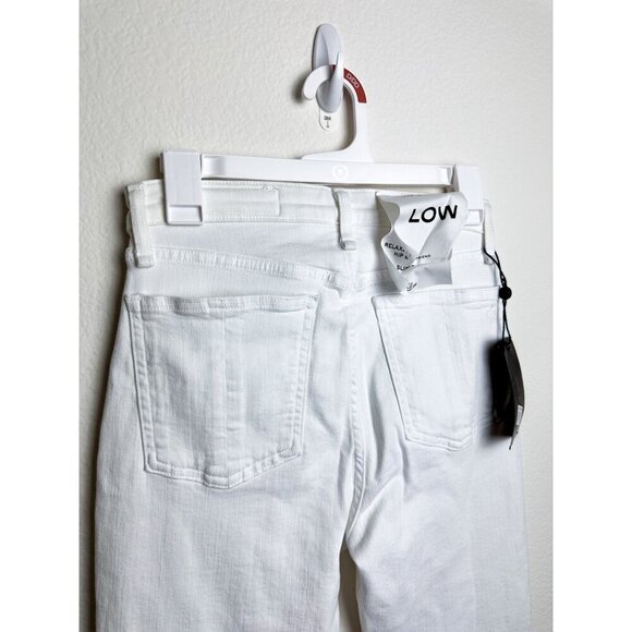 NWT Rag & Bone Nina High-Rise Ankle Flare Womens White Jeans Size 26 Raw Hem - Picture 6 of 15